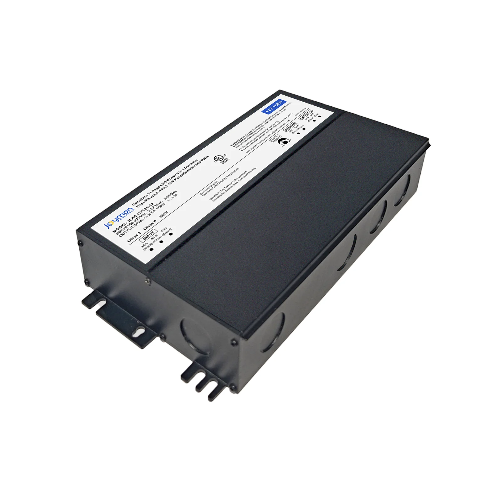 JLAC-CV180-12 5-in-1 Dimmable LED Driver with Integrated Junction Box