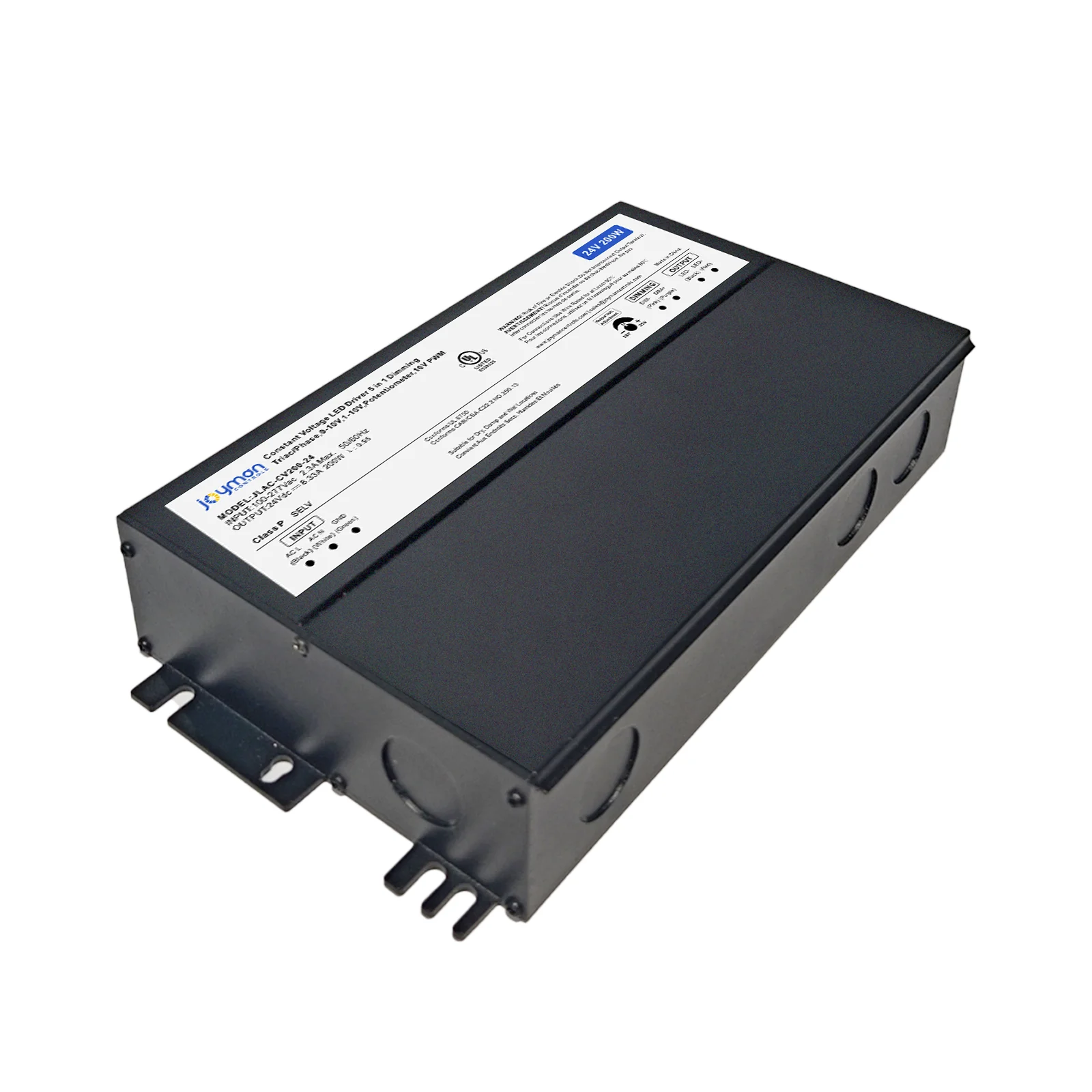 JLAC-CV200-24 5-in-1 Dimmable LED Driver with Integrated Junction Box